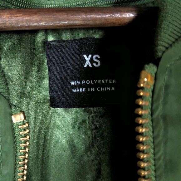 Lightning Bolt Ink Olive Green Promotional Bomber Jacket - Picture 3 of 9